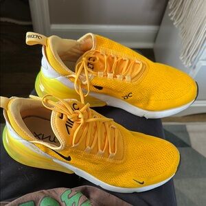 Nike Yellow and White Athletic Shoes 270 rare color